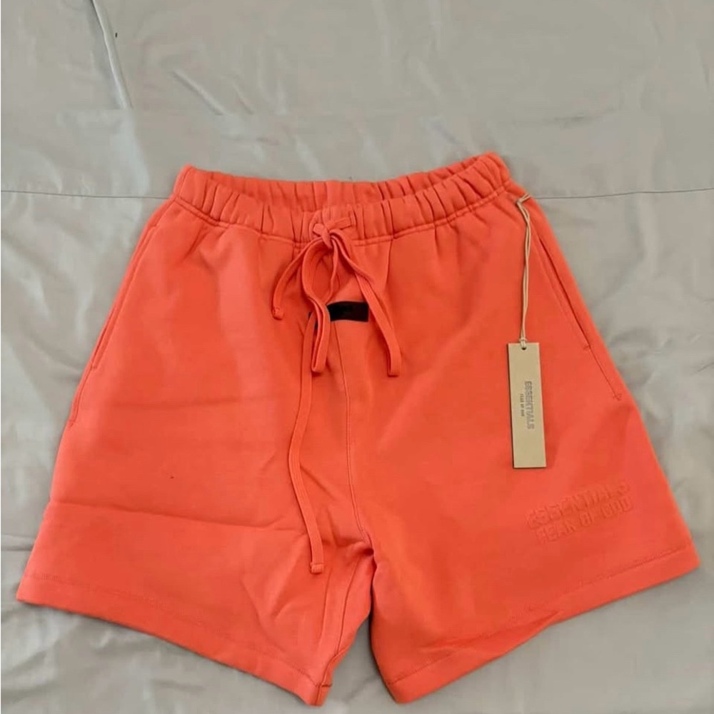 Coral Drawstring Men’s Shorts